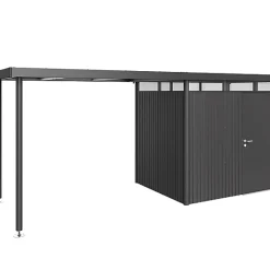 Castorama Auvent Taille L Biohort En Métal Coloris Gris Foncé Métallique Pour Abris De Jardin Série HighLine H2