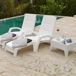 Castorama Bain De Soleil Polypropylène Océan Blanc (lot De 2)