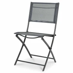 Castorama Chaise De Jardin En Métal Et Toile GoodHome Saba Gris