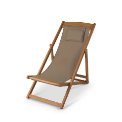 Castorama Chilienne Bois Et Toile Amovible Blooma Louga Taupe