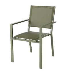 Castorama Fauteuil De Jardin En Métal Et Toile GoodHome Batz Kaki