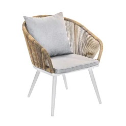 Castorama Fauteuil Résine Pied Alu Blanc Maldives