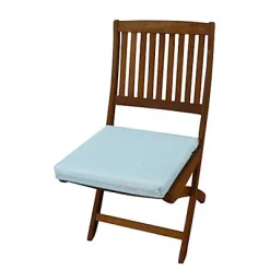 Castorama Galette De Chaise Carrée Aqua Bleu Chiné 42 X 42 Cm