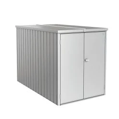 Castorama MiniGarage Métal Biohort 203 X 122 X H.145 Cm Argent Métallique