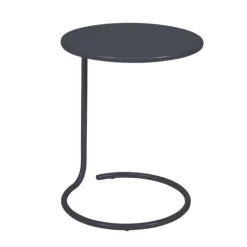 Castorama Table Basse De Jardin En Métal Fermob Coolside ø42 Cm Carbone