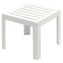 Castorama Table Basse De Jardin En Résine Grosfillex Miami 41 X 41 Cm Blanc