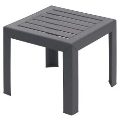 Castorama Table Basse De Jardin En Résine Grosfillex Miami 41 X 41 Cm Gris