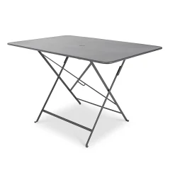 Castorama Table De Jardin En Métal Fermob Bistro 117 X 77 Cm Carbone