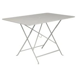 Castorama Table De Jardin En Métal Fermob Bistro 117 X 77 Cm Gris Argile