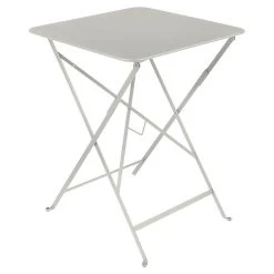 Castorama Table De Jardin En Métal Fermob Bistro 57 X 57 Cm Gris Argile
