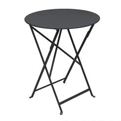 Castorama Table De Jardin En Métal Fermob Bistro ø60 Cm Carbone