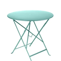Castorama Table De Jardin En Métal Fermob Bistro ø77 Cm Bleu Lagune