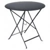 Castorama Table De Jardin En Métal Fermob Bistro ø77 Cm Carbone