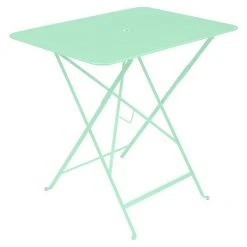 Castorama Table De Jardin En Métal Fermob Bistro 77 X 57 Cm Vert Opaline