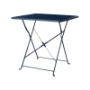 Castorama Table De Jardin En Métal GoodHome Saba Bleu 70 X 70 Cm