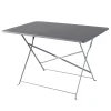 Castorama Table De Jardin En Métal GoodHome Saba Gris 70 X 110 Cm