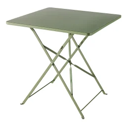 Castorama Table De Jardin En Métal GoodHome Saba Kaki 70 X 70 Cm