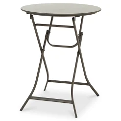 Castorama Table De Jardin En Métal Holi Grise ø60 Cm
