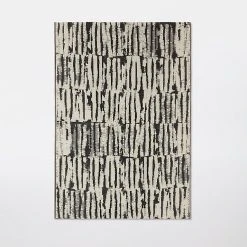 Castorama Tapis Rural Blooma RUR 2-33-7 Bleu Nuit Et Bouleau 120 X 170 Cm