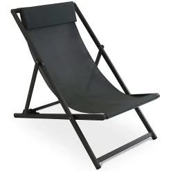 Castorama Transat Alu Et Textilène Santiago Anthracite